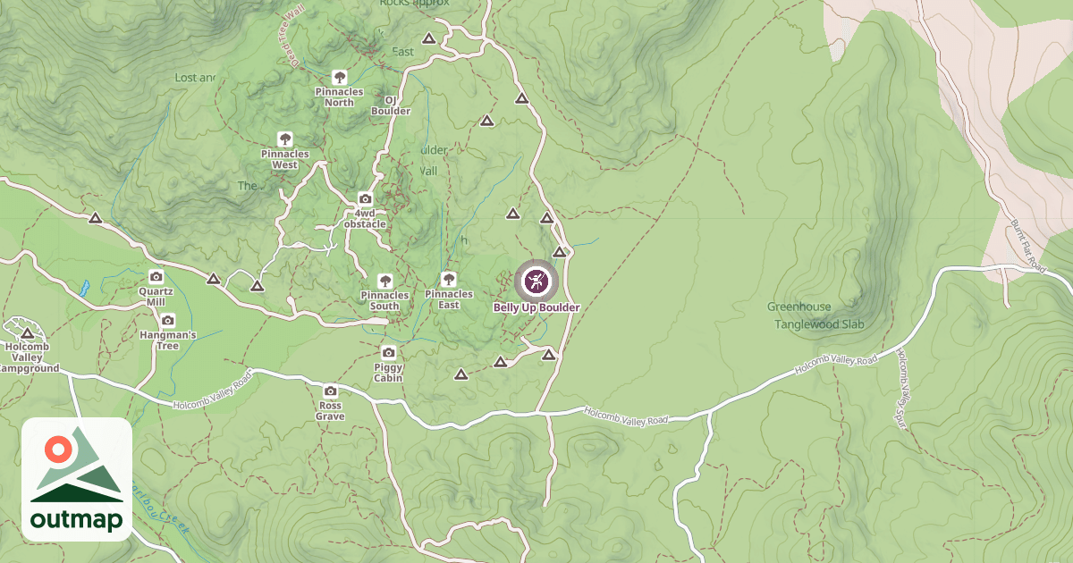 Map of Belly Up Boulder