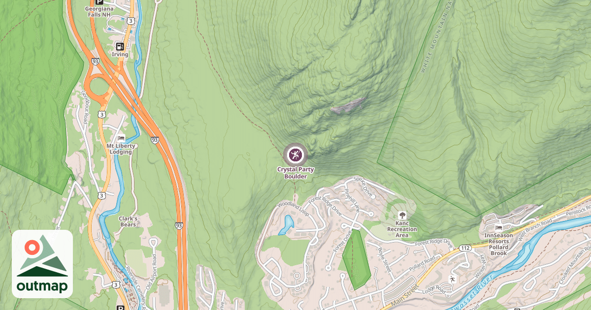Map of Crystal Party Boulder