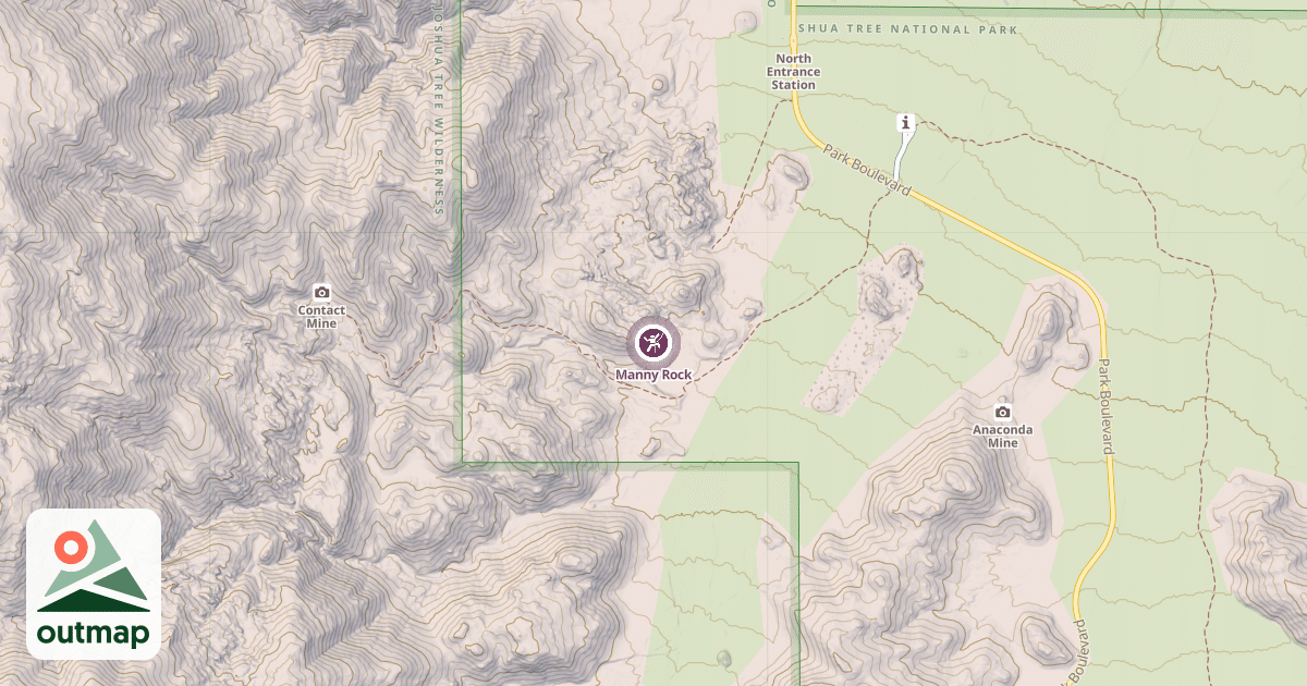 Map of Manny Rock