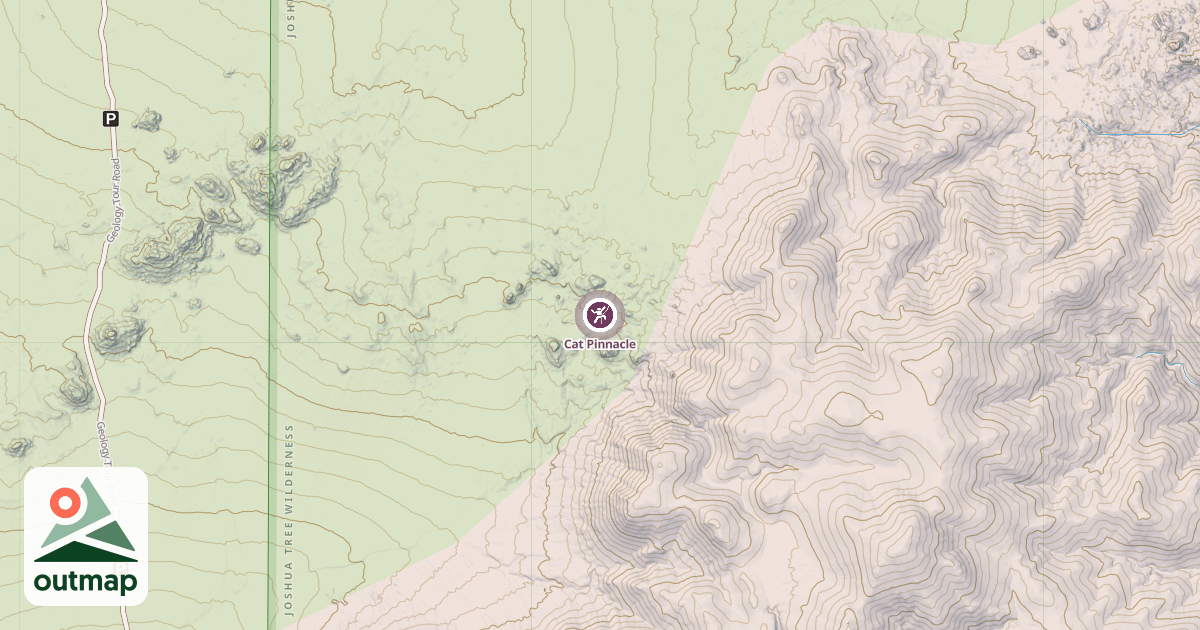 Map of Cat Pinnacle