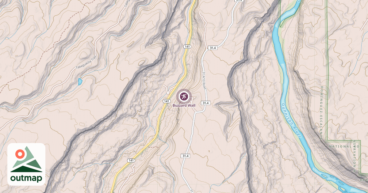 Map of Buzzard Wall
