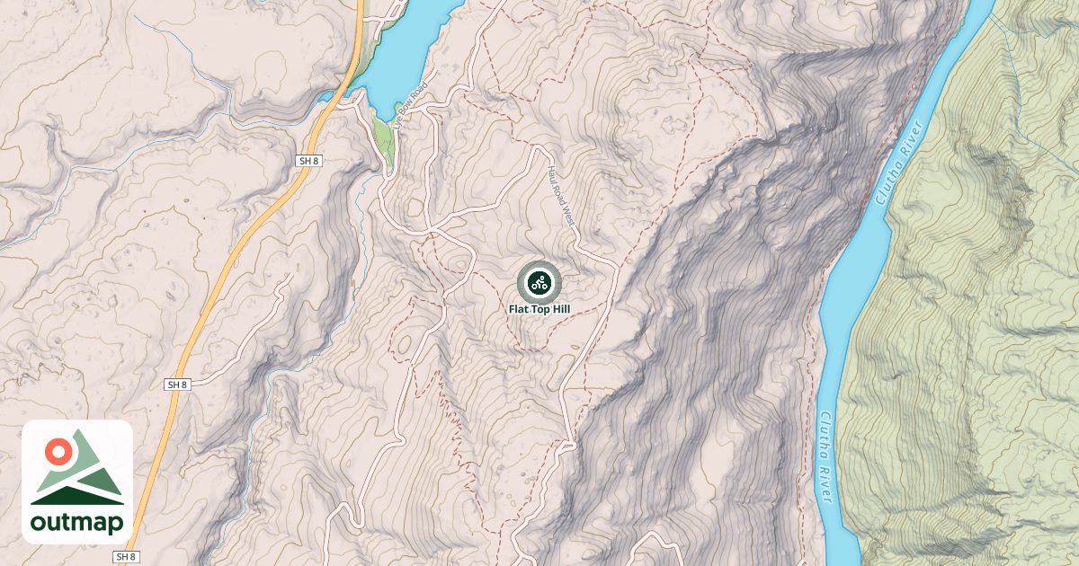 Map of Flat Top Hill