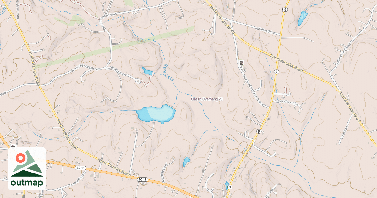 Map of Classic Overhang in Spartanburg