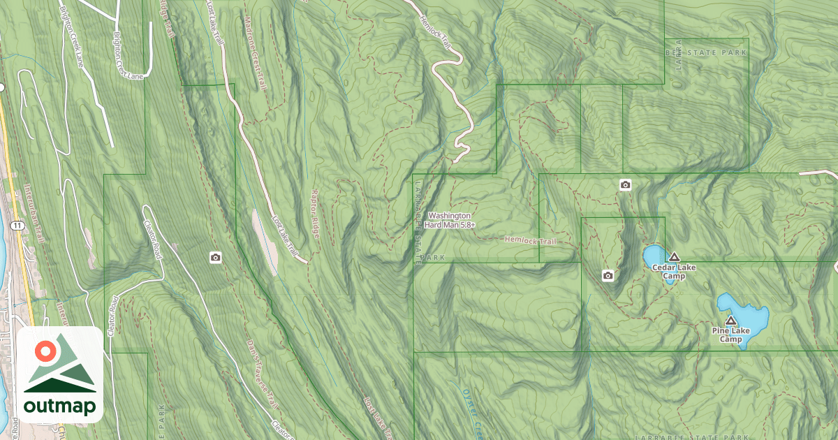 Map of Washington Hard Man