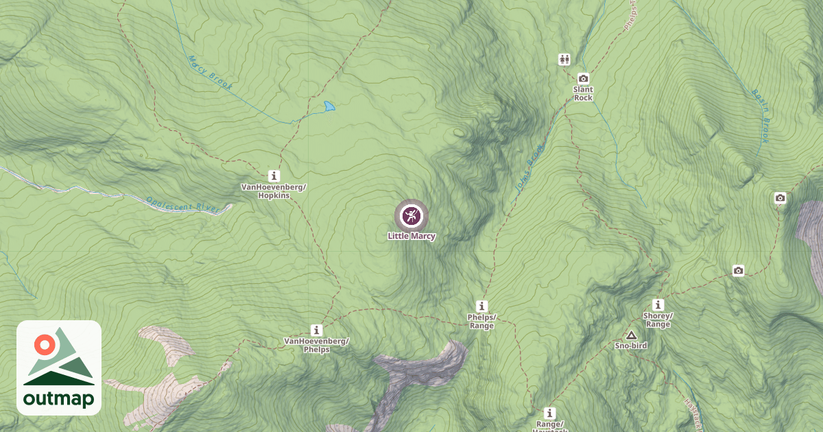 Map of Little Marcy