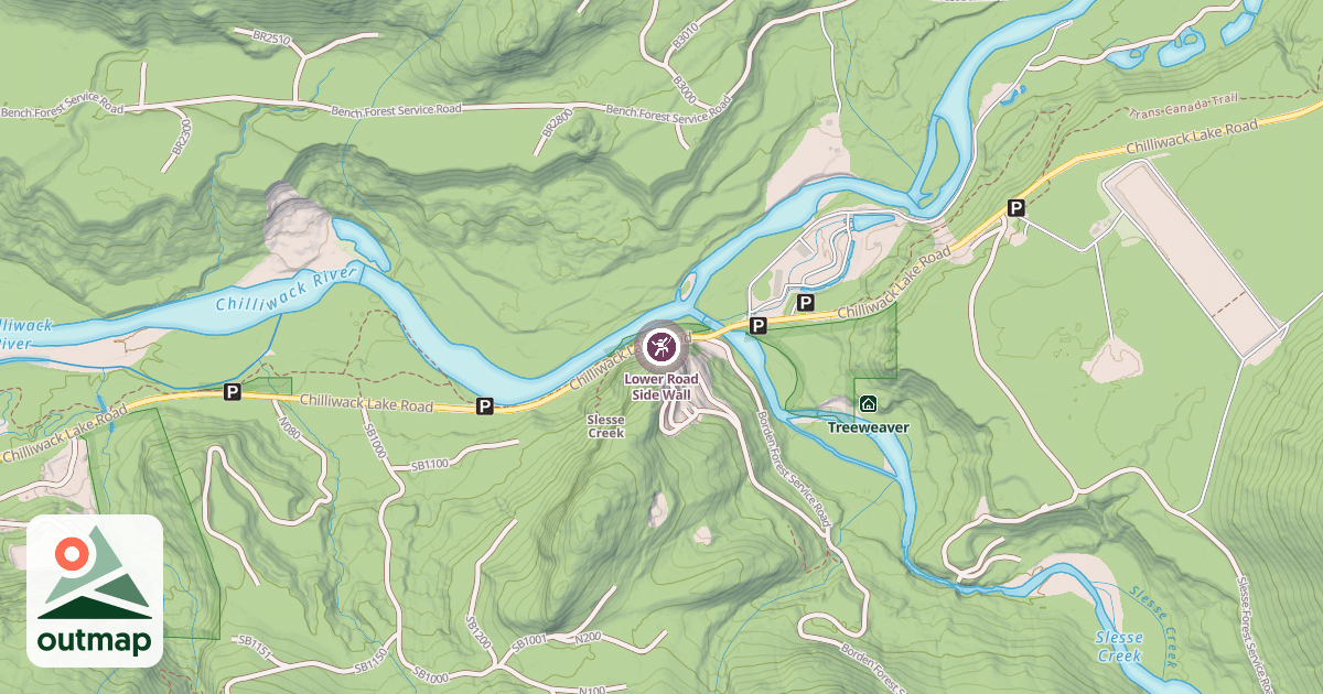 Map of Lower Road Side Wall