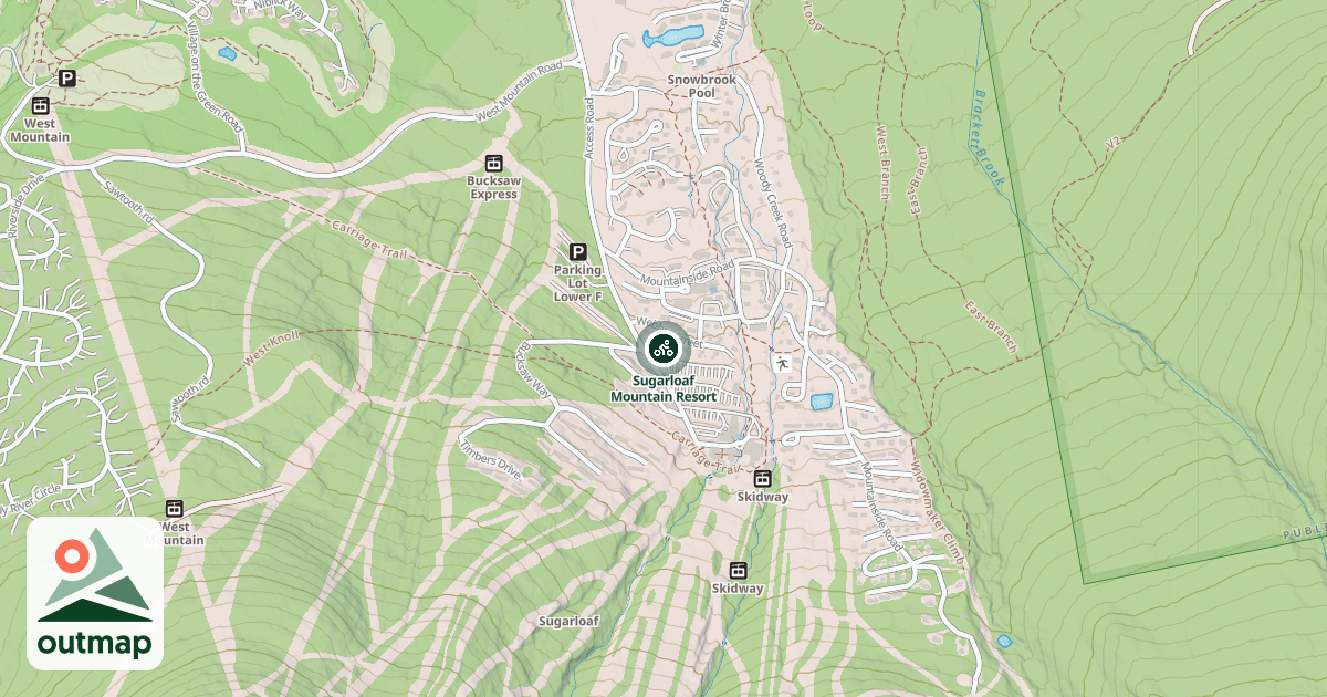 Map of Sugarloaf Mountain Resort