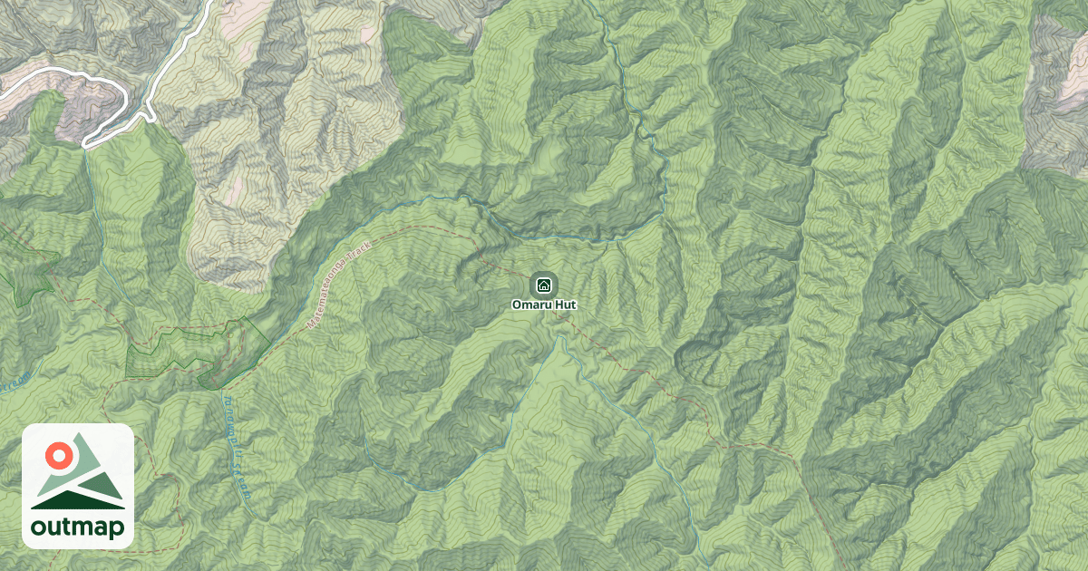 Map of Omaru Hut