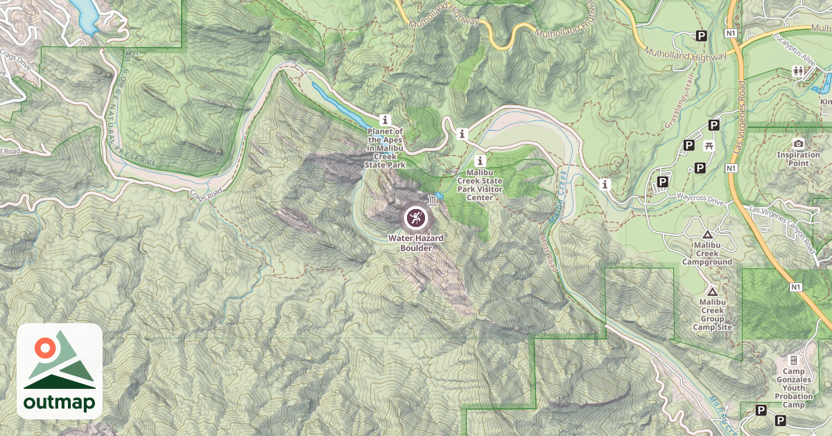 Map of Water Hazard Boulder