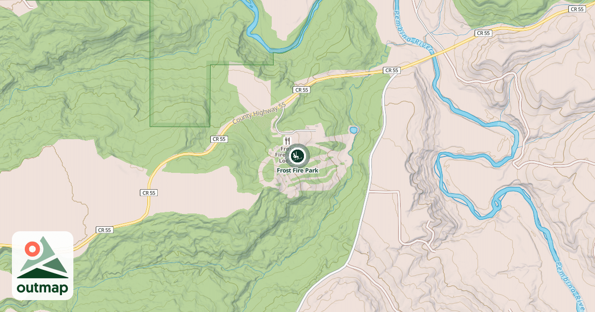 Map of Frost Fire Park