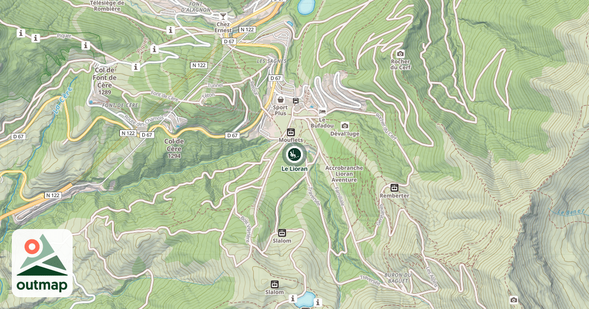 Map of Le Lioran