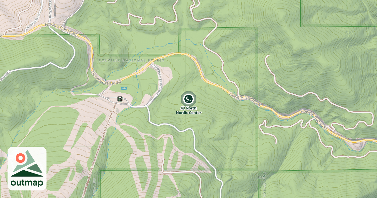 Map of 49 North Nordic Center