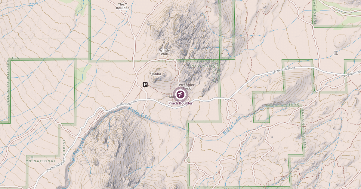 Map preview of Pinch Boulder