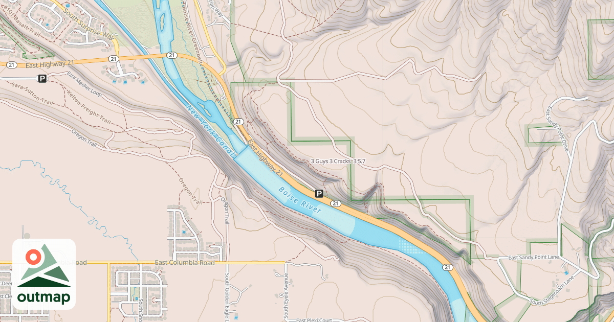 Map of 3 Guys 3 Cracks  3