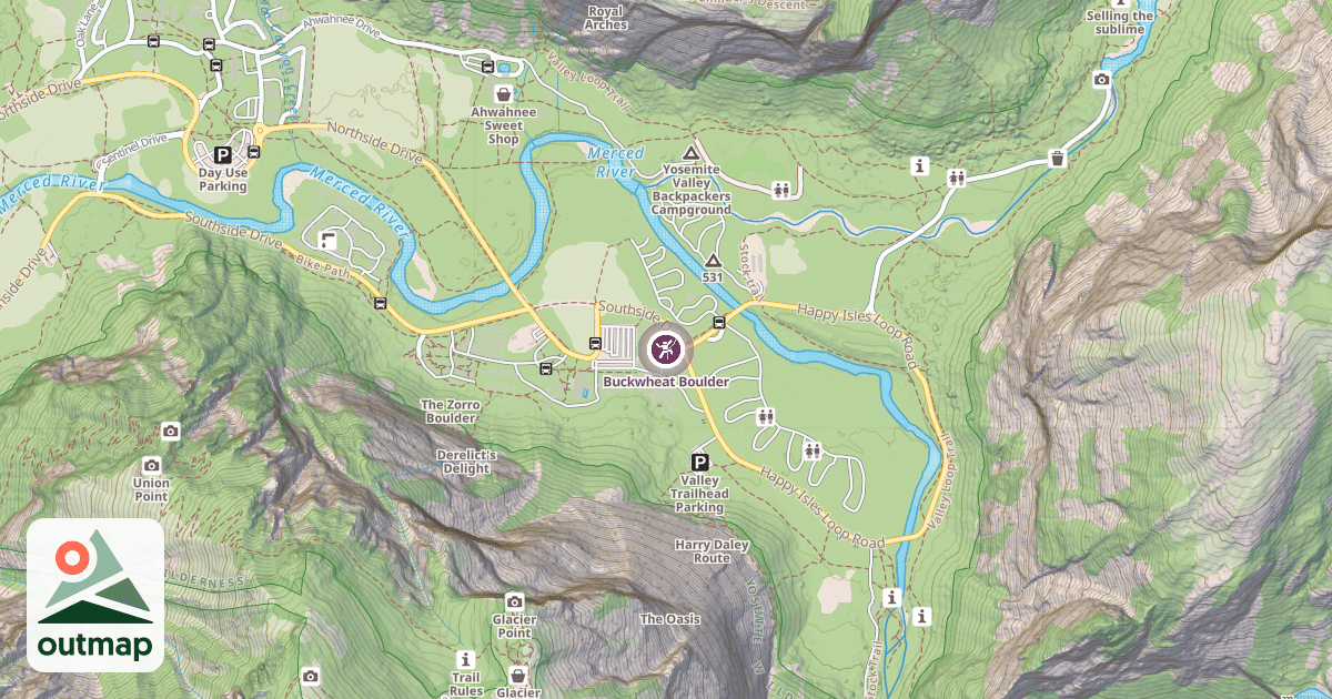 Map of Buckwheat Boulder