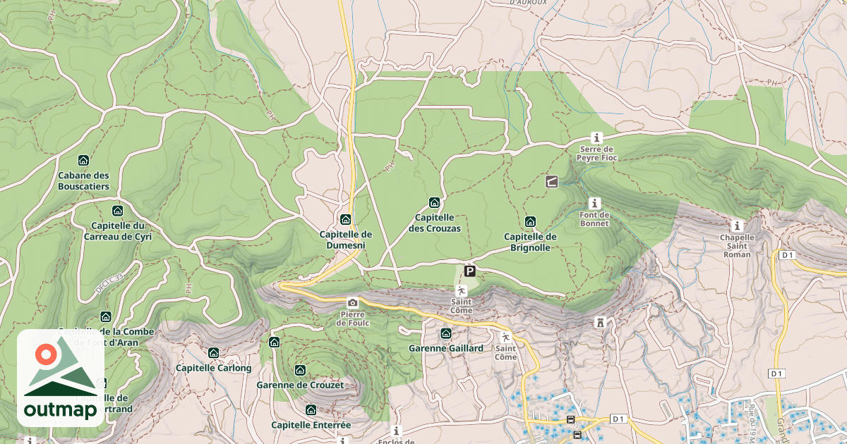 Map of Capitelle d'Alix