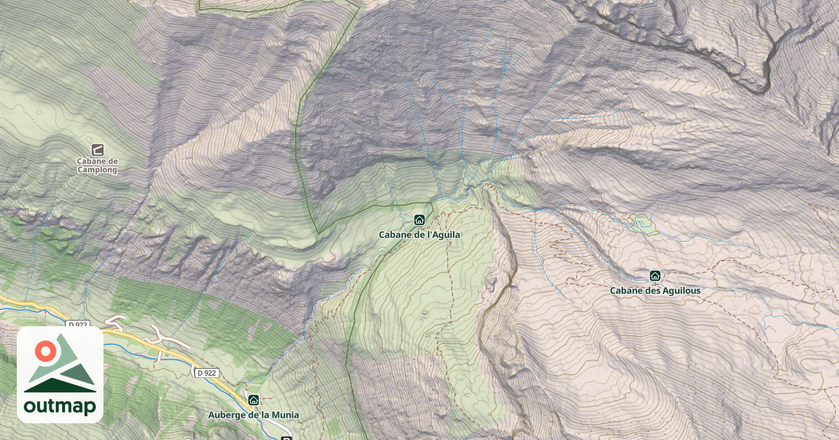 Map of Cabane de l'Aguila