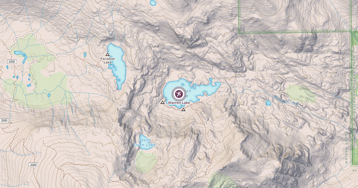 Map preview of Warren Lake