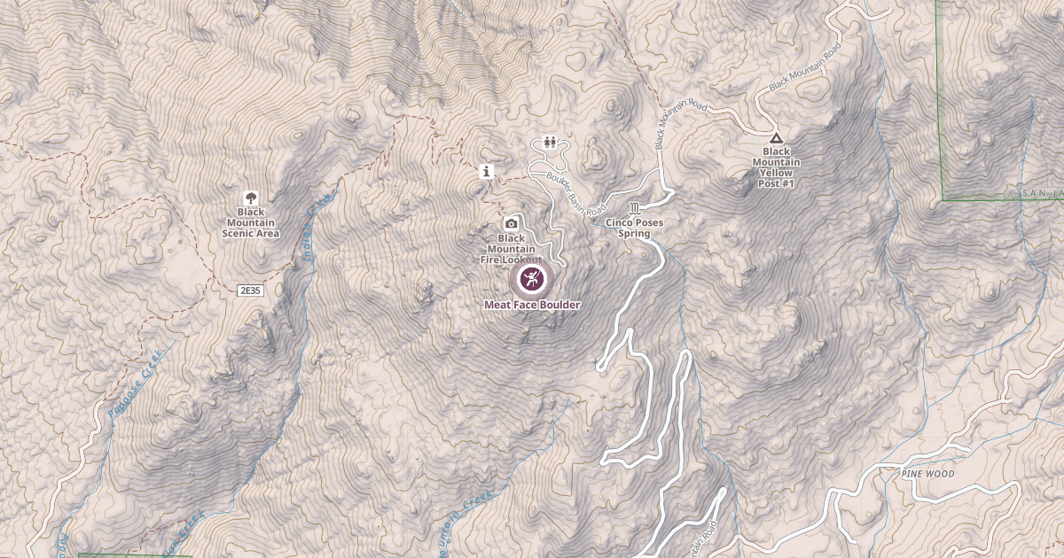 Map preview of Meat Face Boulder