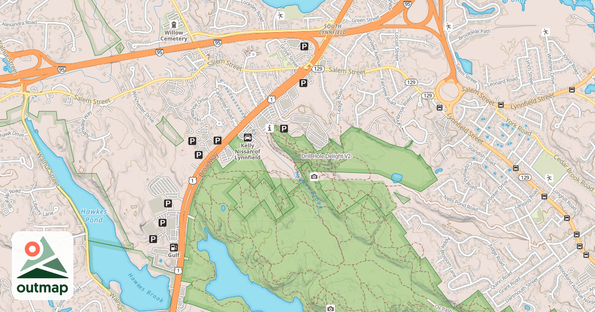 Map of Drill Hole Delight