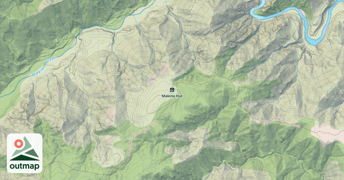 Map of Makino Hut