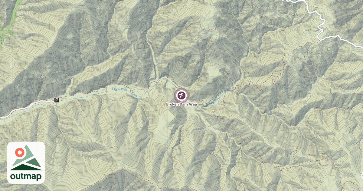 Map of Broken Dam Area