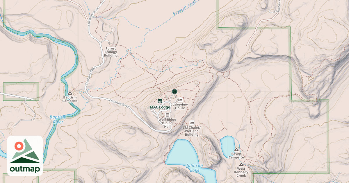 Map of Summit Lodge