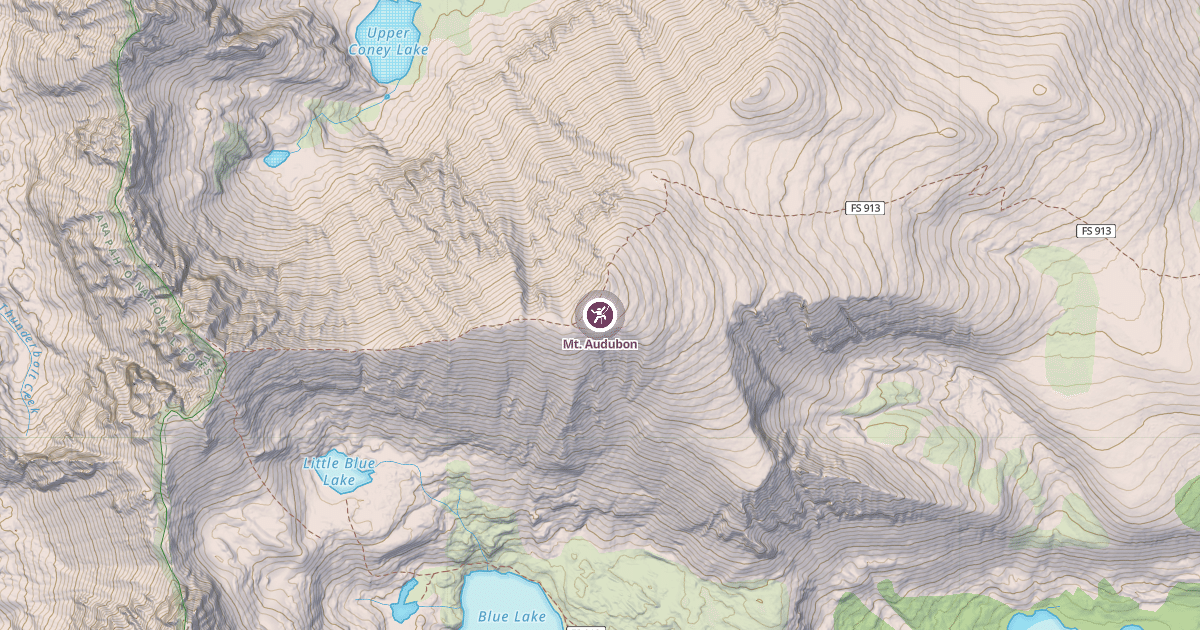 Map preview of Mt. Audubon