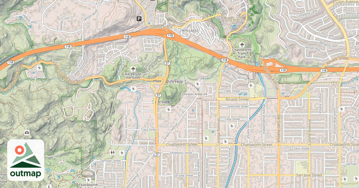Map of Johnson Arete