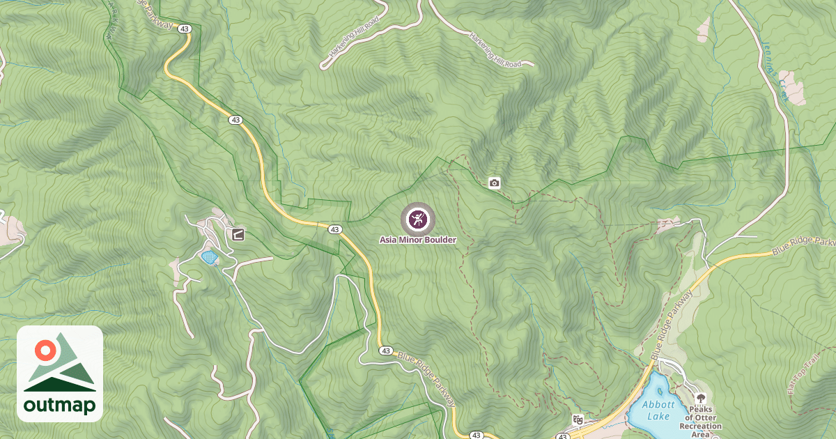 Map of Asia Minor Boulder