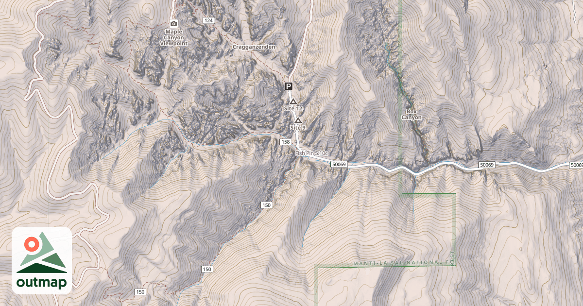 Map of Fish Pin