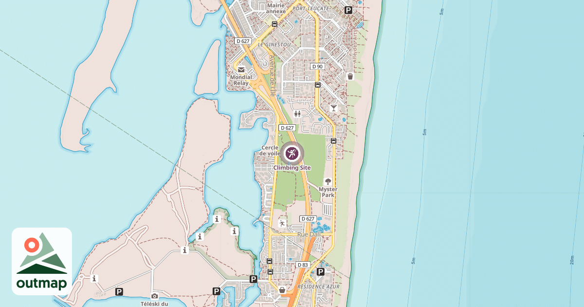 Map of Climbing Site