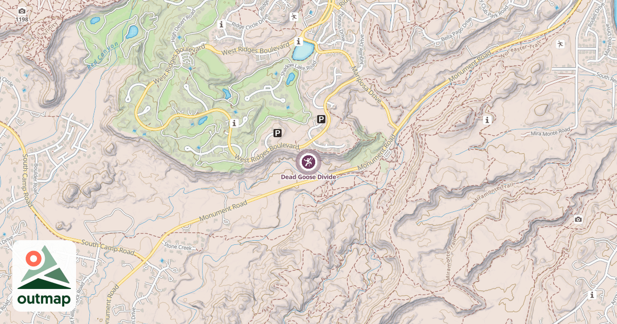 Map of Dead Goose Divide