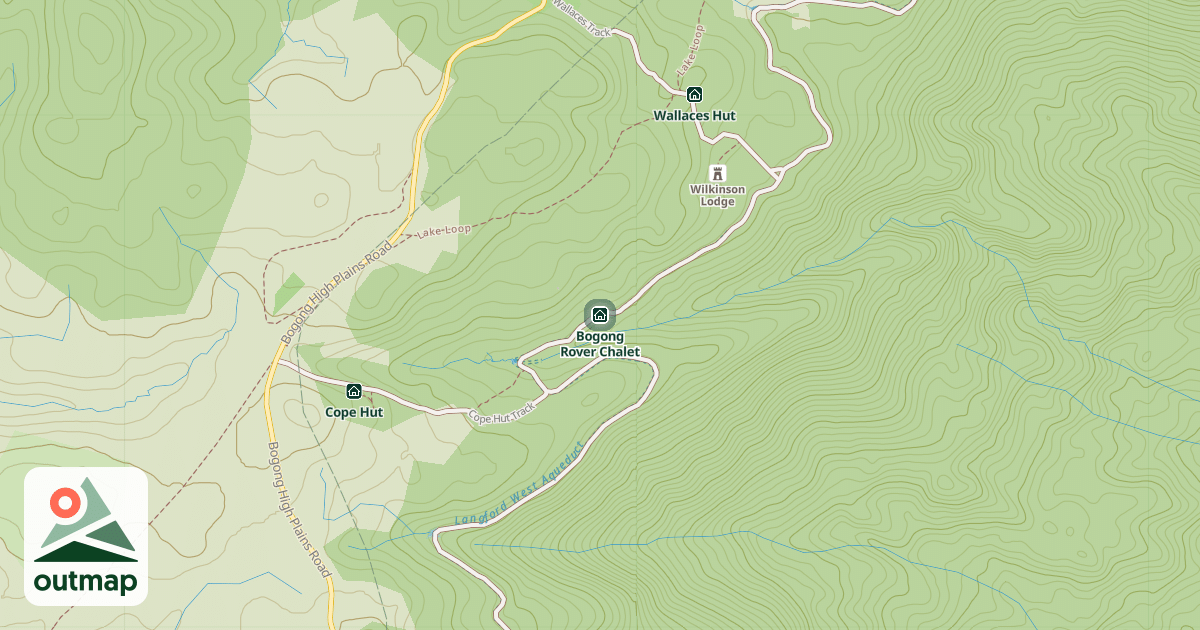 Map of Bogong Rover Chalet