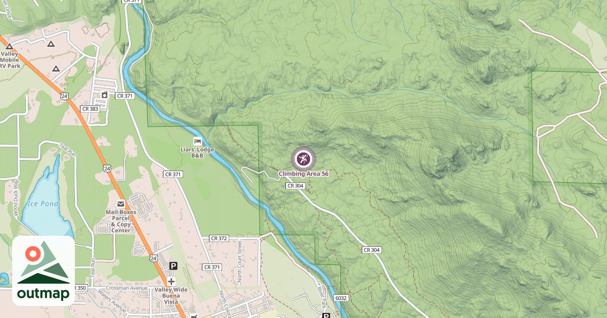 Map of Climbing Area 56