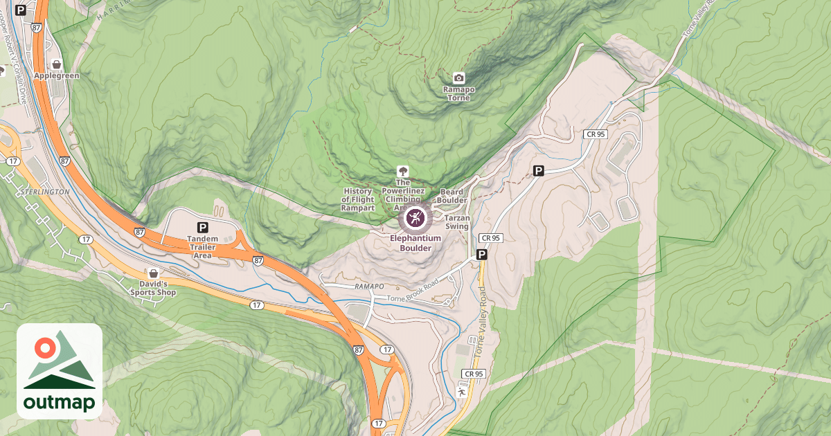 Map of Elephantium Boulder