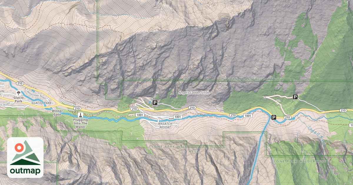 Map of Angel's Ladder
