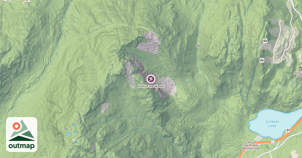 Map of Wall of the Woods