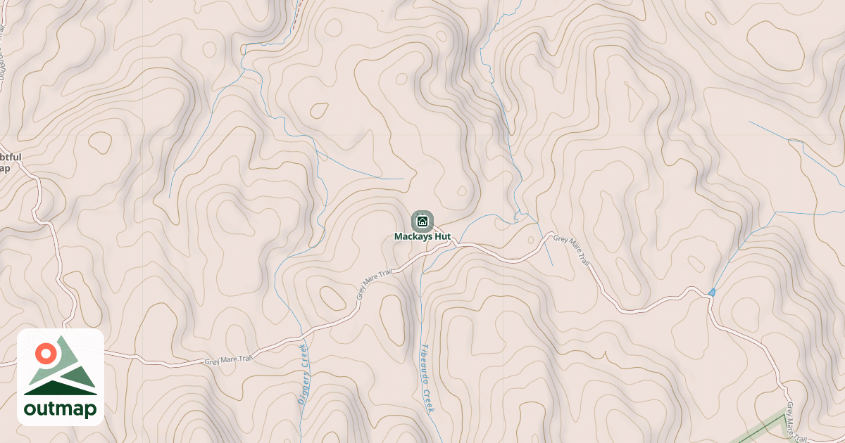 Map of Mackays Hut