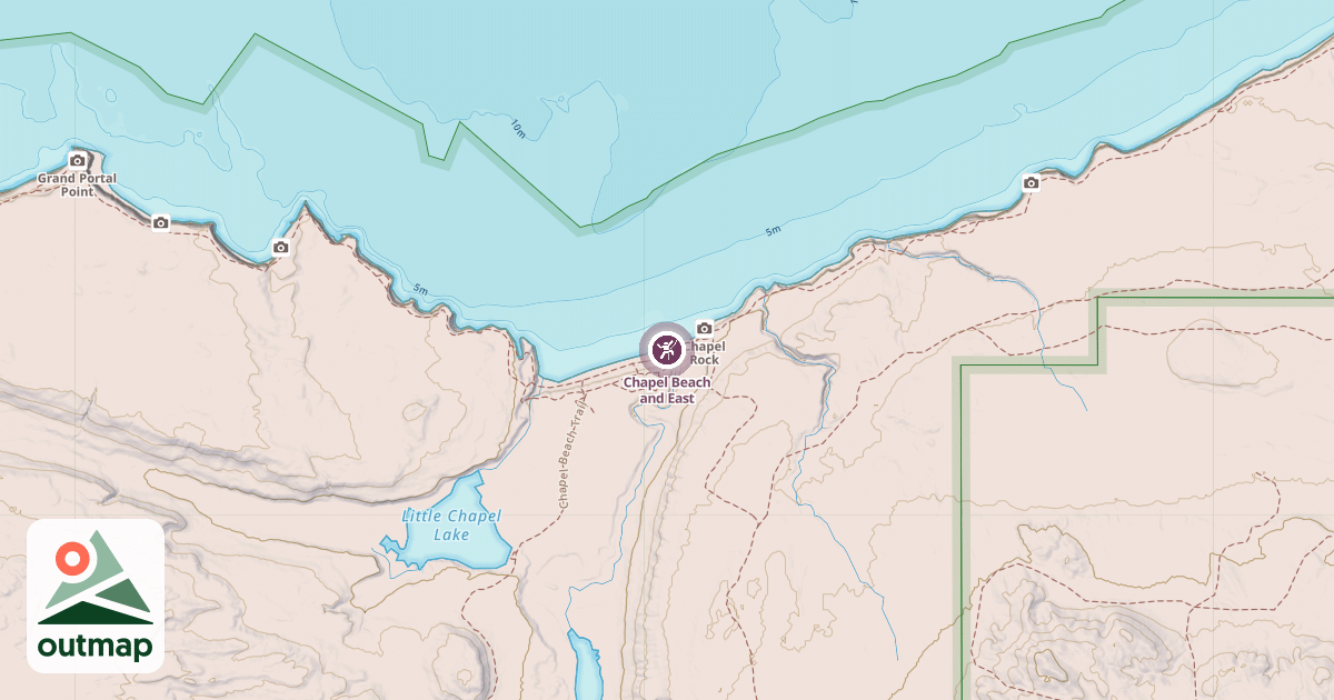 Map of Chapel Beach and East