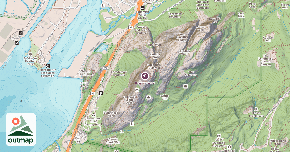 Map of Raven's Castle