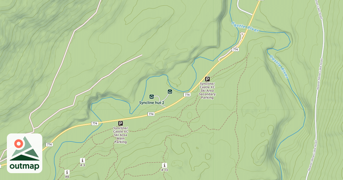 Map of Syncline hut 1