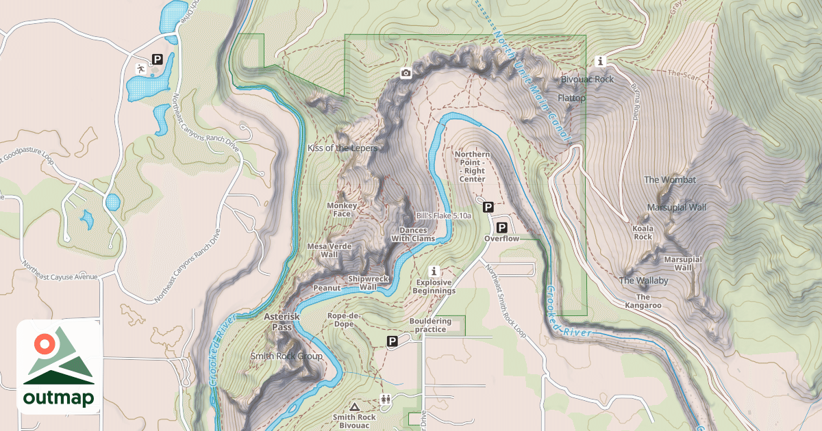 Map of Bill's Flake