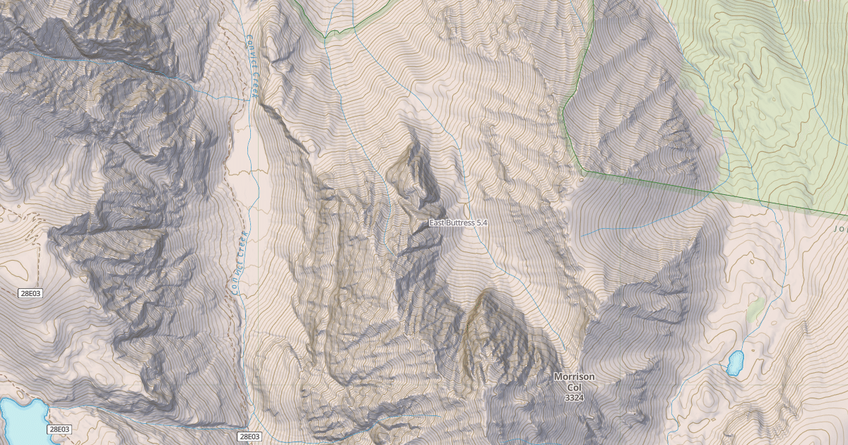 Map preview of East Buttress