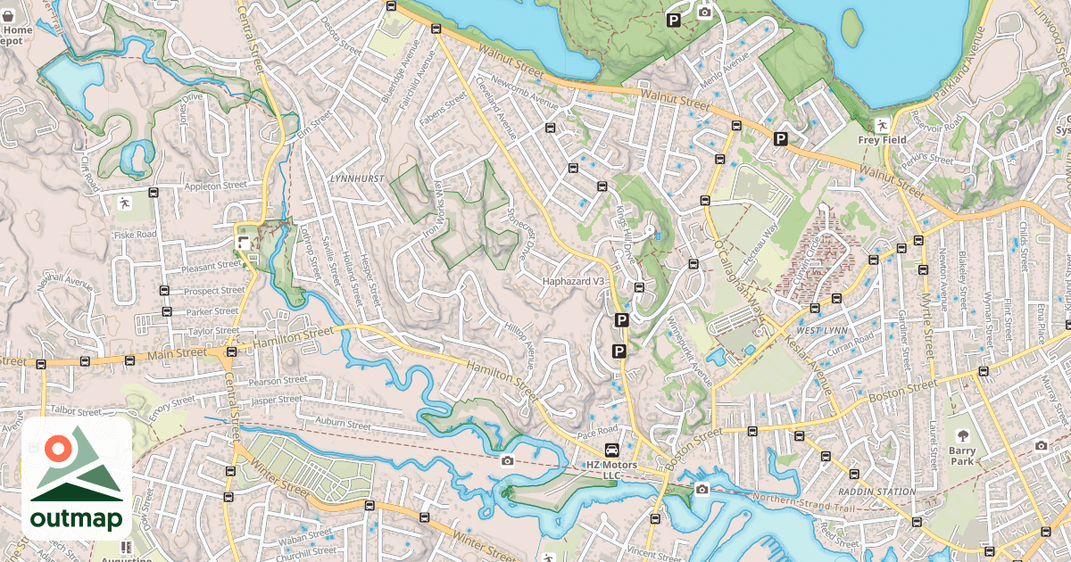 Map of Haphazard in Essex
