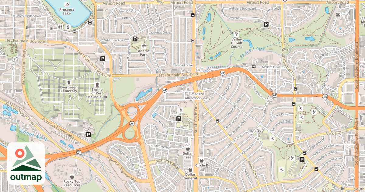 Map of Roadside Attraction