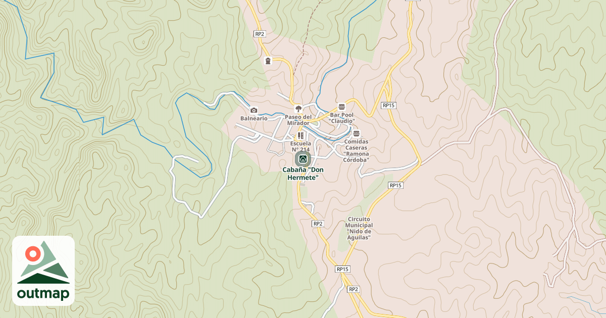 Map of Cabaña "Don Hermete"