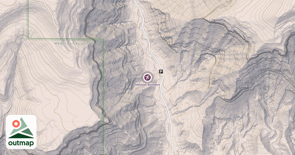 Map of Mansize Boulders