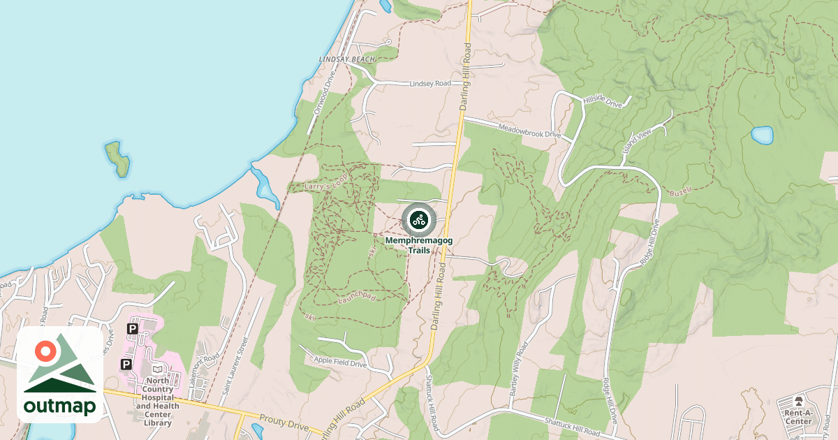 Map of Memphremagog Trails