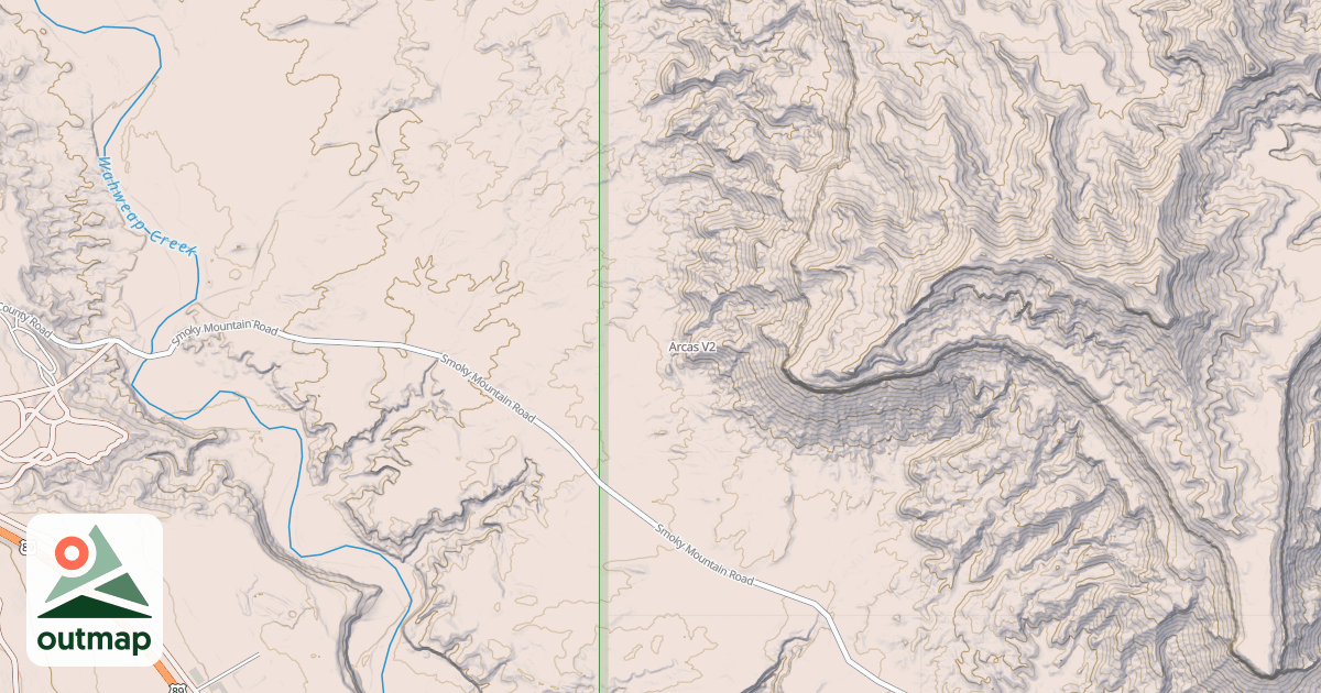Map of Arcas